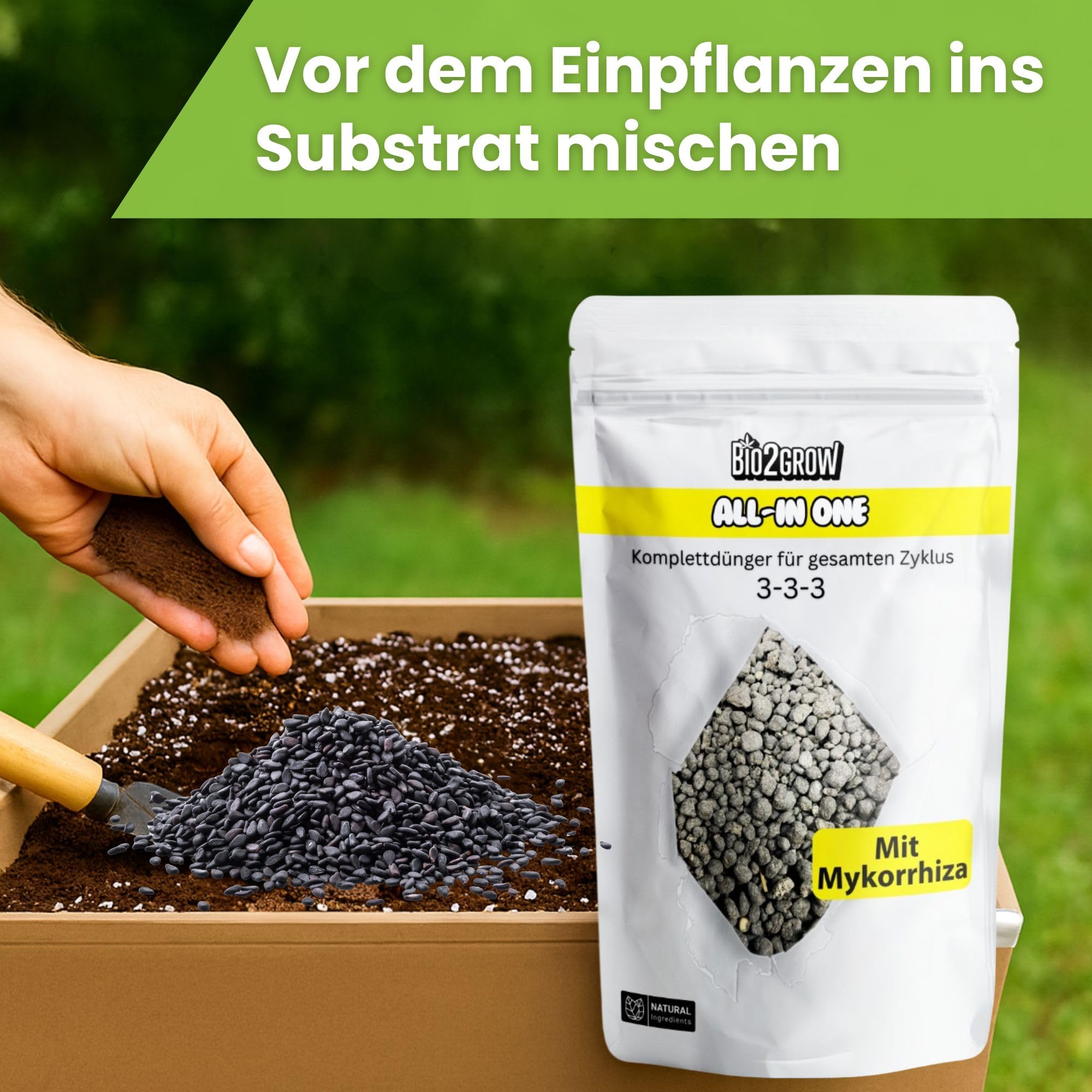 All in One Dünger 4,5KG organisch Langzeitdünger für Wachstum & Blüte Garten Pflanzen