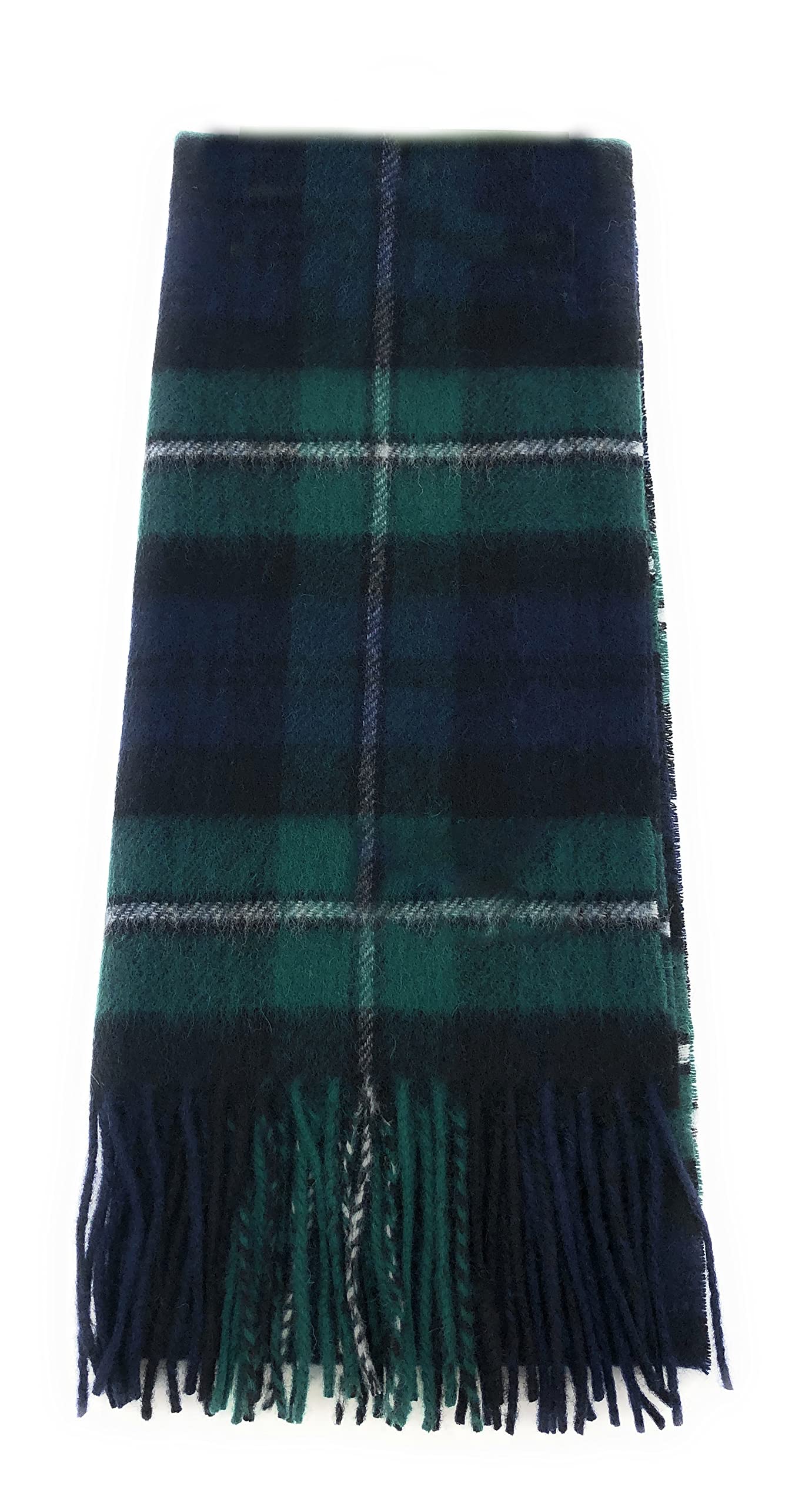 Clans Of Scotland Unisex Forbes - 100% Pure Lambswool Scottish Clan Tartan Scarf - 100% Wool - Pure Wool Tartan Scarf - In Various Tartans - Perfect For Men And Women - 12X60 Inches