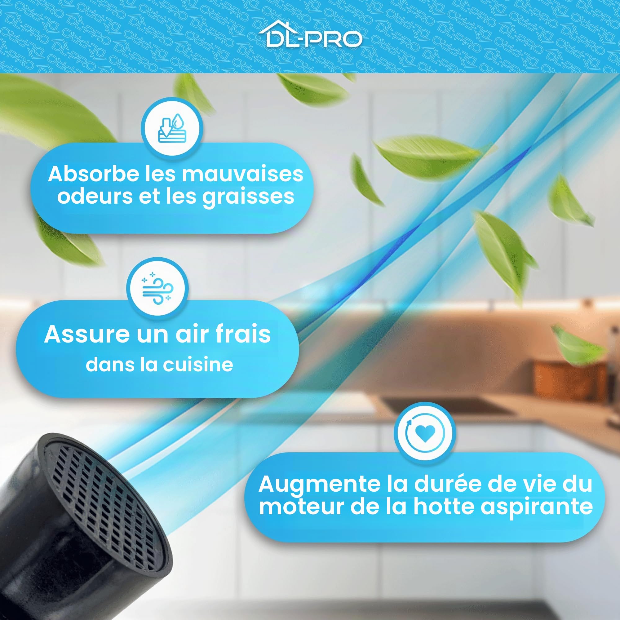 DL-pro Lot de 2 filtres à charbon actif ronds compatibles avec Liebherr 7433243 - 51 mm - Pour réfrigérateur à vin, réfrigérateur, congélateur