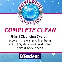 Vista 8 de Efferdent Tabletas limpiadoras y retenedoras dentales y baño dental, 4 tabletas (paquete de 2)