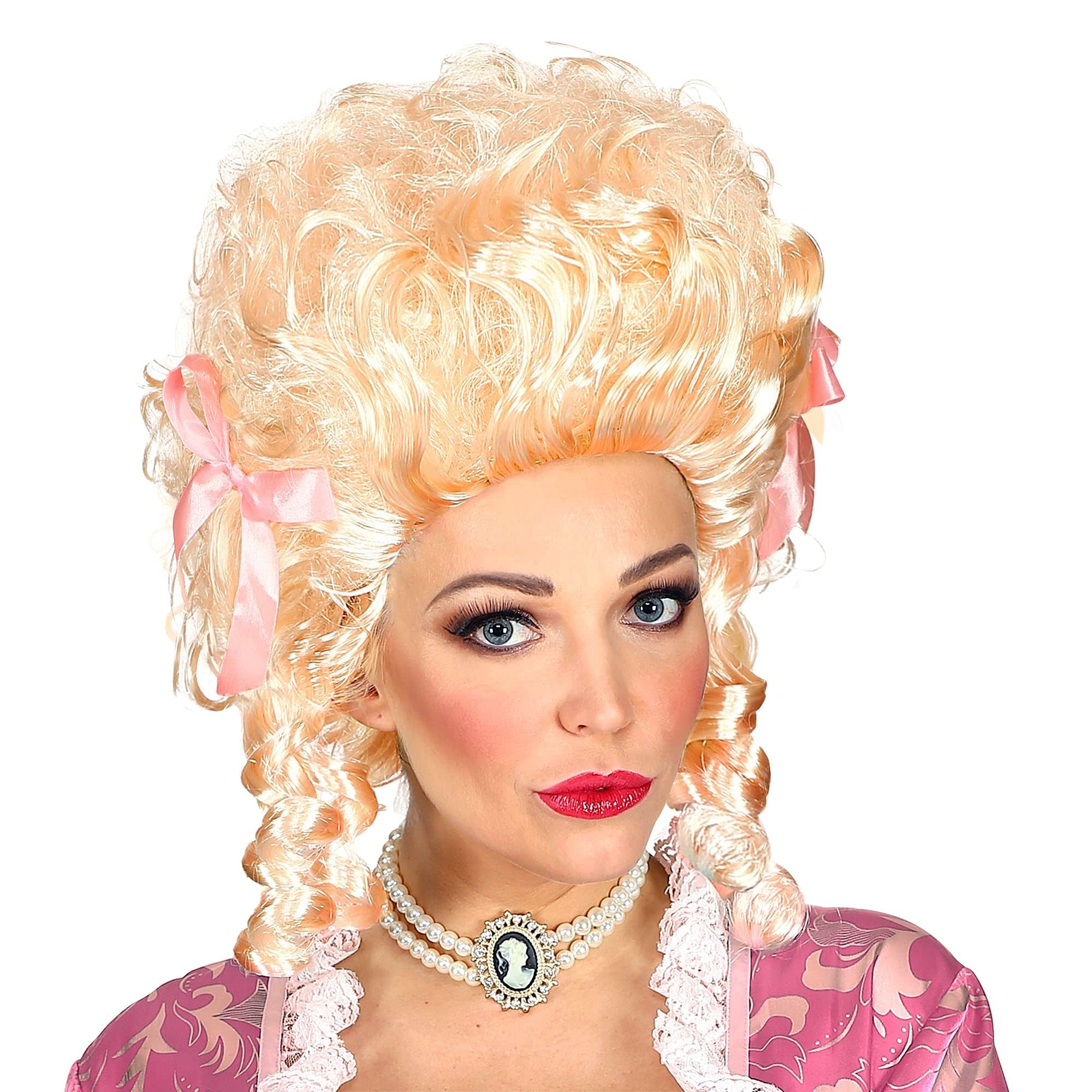 W WIDMANN MILANO Party Fashion - Colonial Woman Ivory Wig 18th and 19th Century Carnival Theme Party