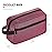 Icramsy Travel Toiletry bag Toiletry bag for women men Hanging Cosmetic bag Travel accessories for Women Men (Purplish red)