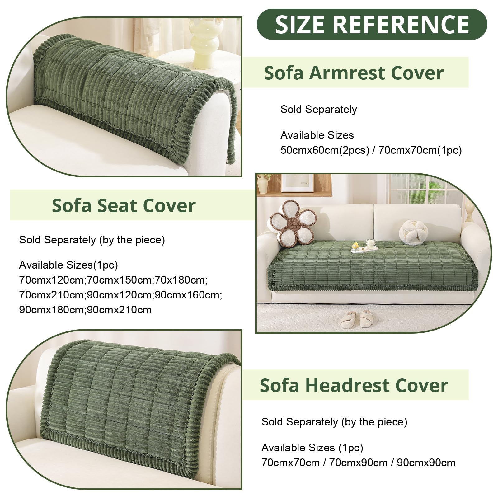 Dicke Sofa überzug Waschbar - 2026 Upgrade-Version Couch überzug 2 3 4 Sitzer, Anti-Rutsch Sofabezug, Gemütlich Sofa Cover Sofa Being Sofaüberwürfe Möbelschoner für Wohnzimmer (90x180cm)