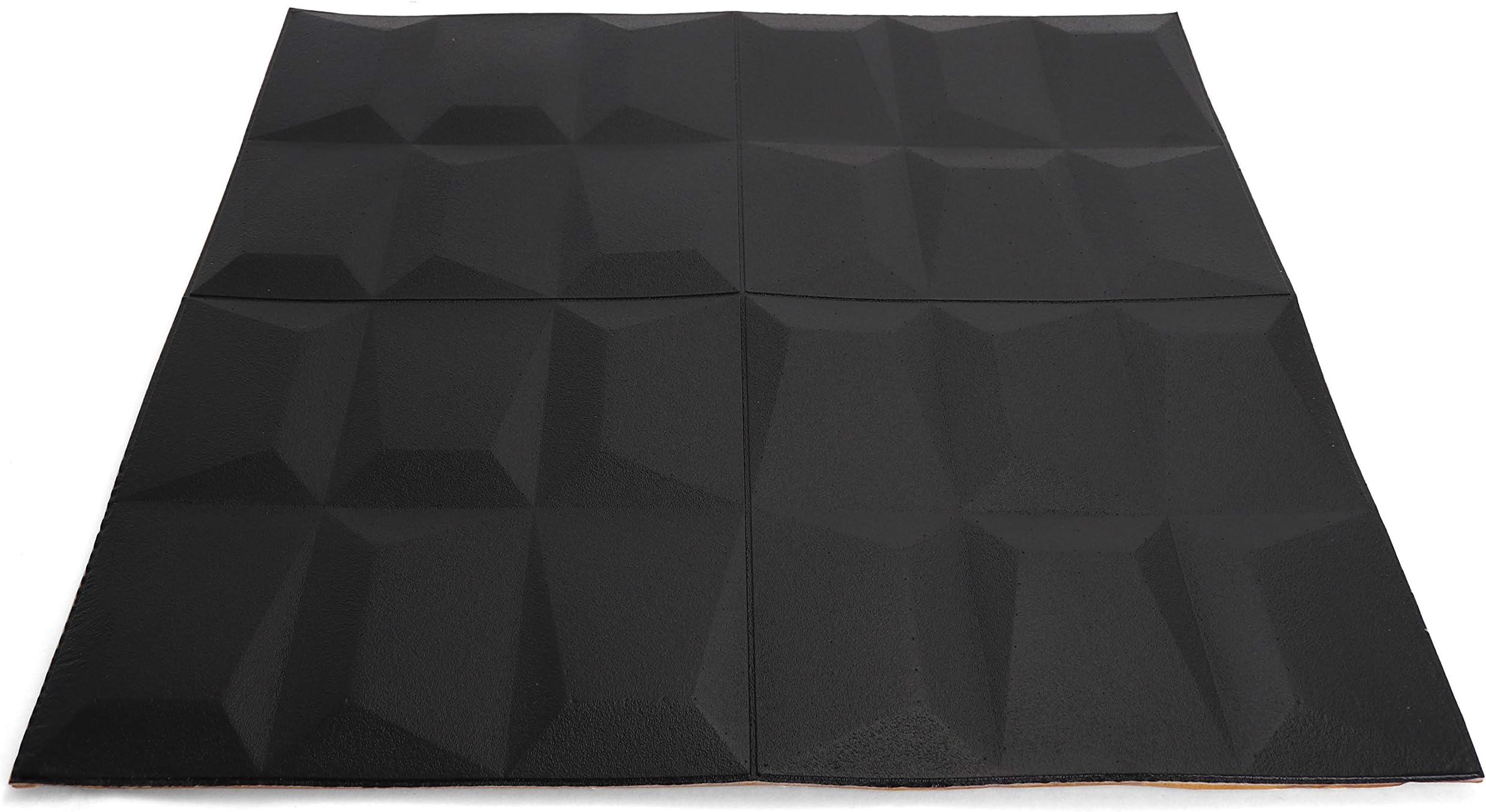 Craft Faux Brick Wall Panels - Peel and Stick Foam Brick - 3D Wall Panels for Fake Brick Wall - Self Adhesive Brick Wall Panels - 3D Brick Wallpaper (10 Pack, Black)