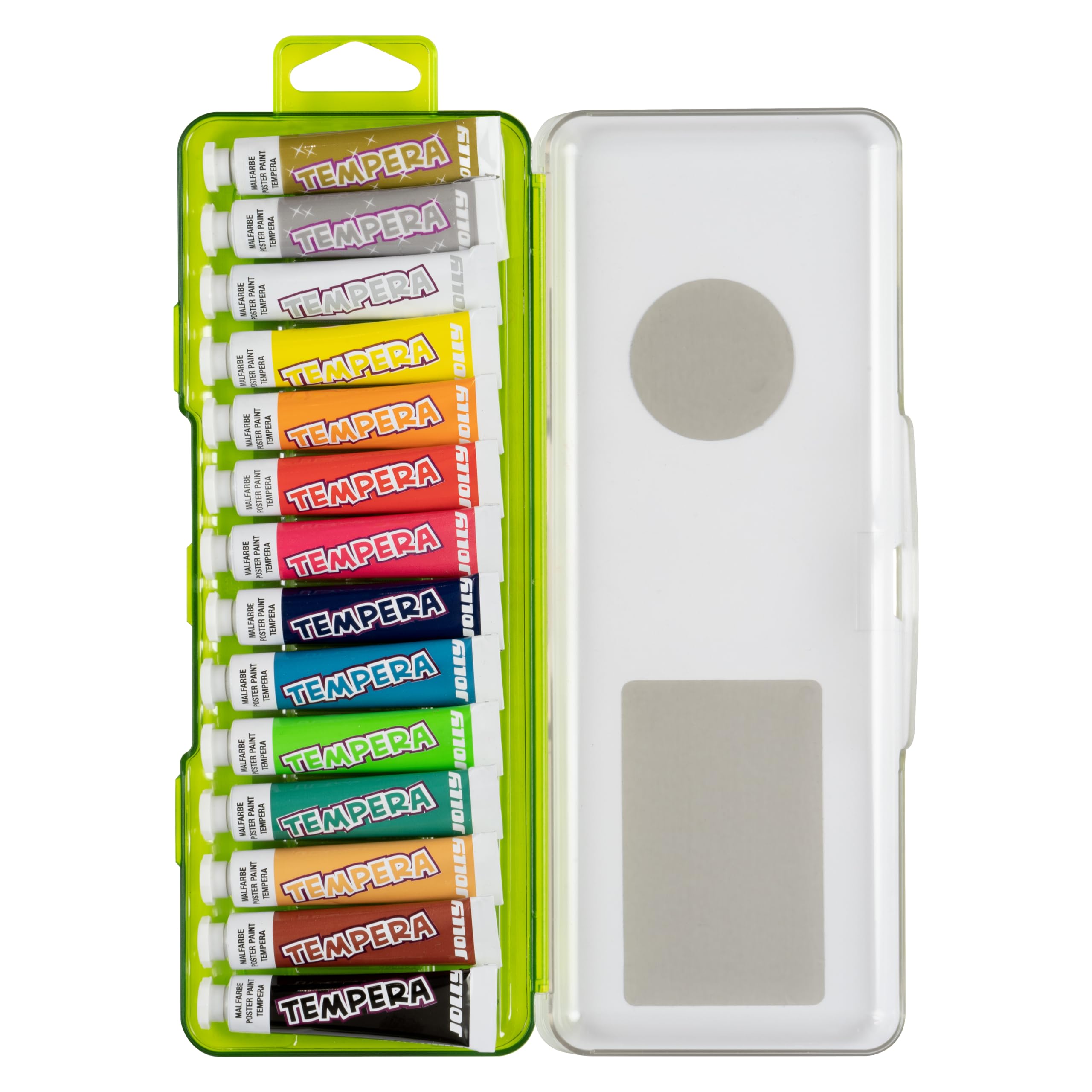 JOLLY Lot de 14 tubes de peinture à la gouache pour enfants - 14 tubes de 7,5 ml chacun - Multicolore - 105 ml