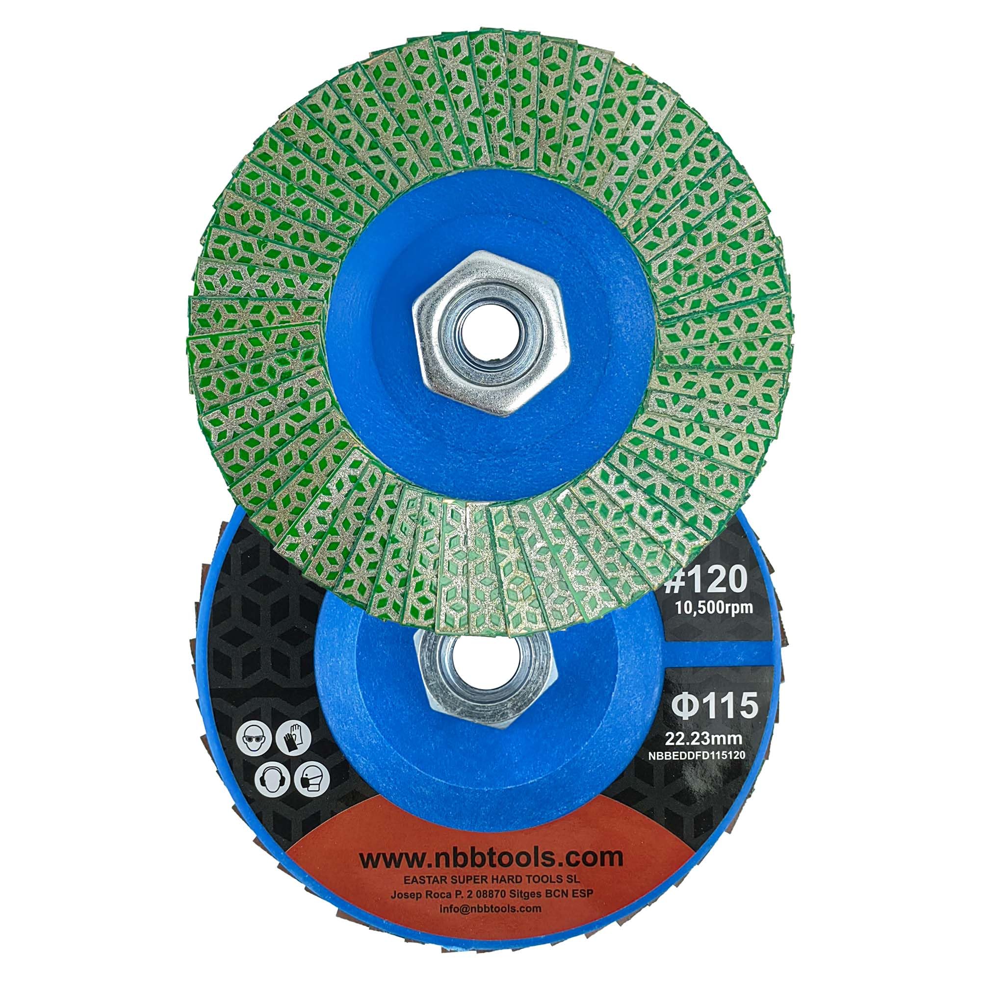 NBB Disque diamanté M14 115 mm 4,5" 120# pour céramique grès cérame pierre