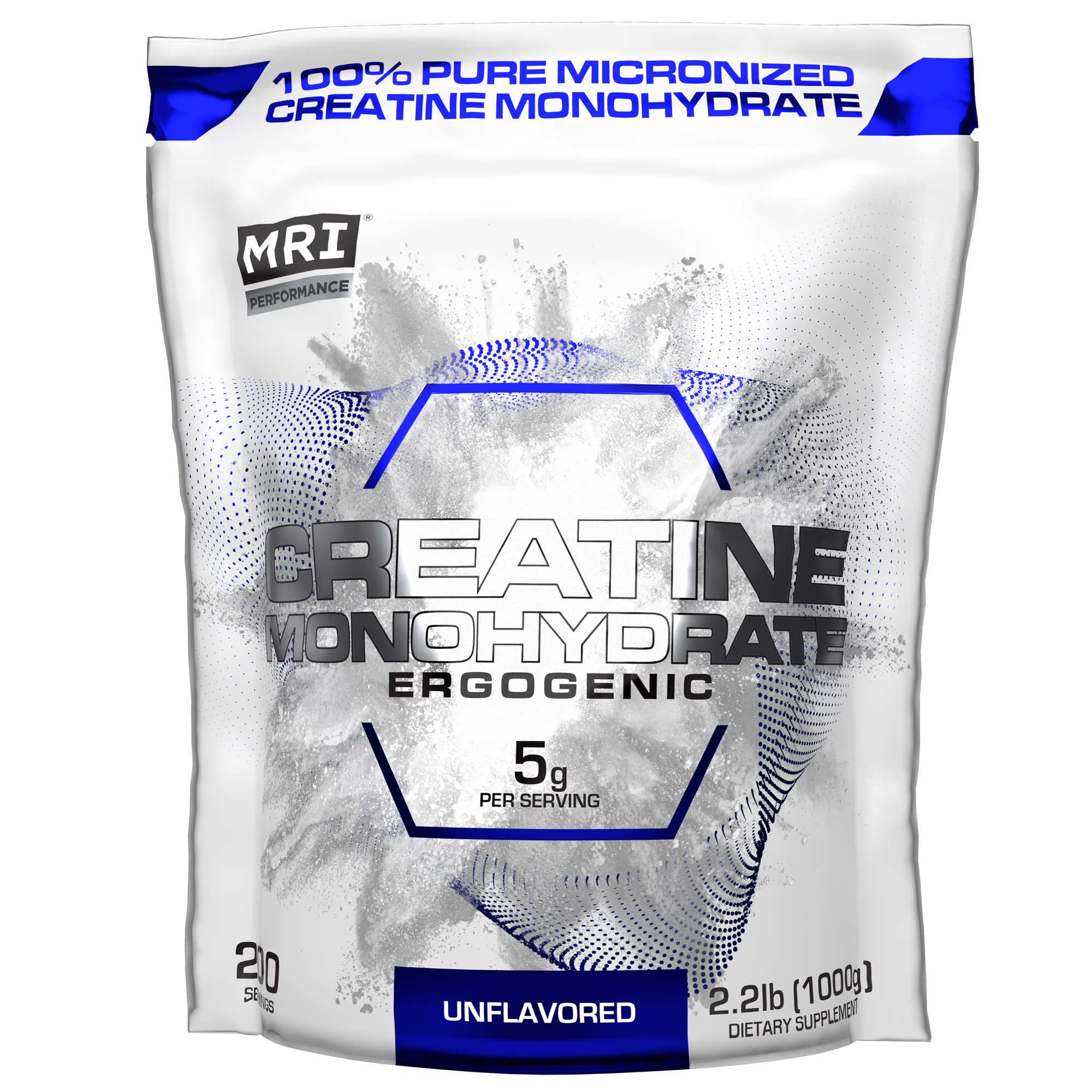 MRI Creatine Monohydrate Powder 5g, Muscle & Strength (1000g, Unflavored)