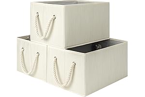 maidmax cloth storage bins - Large Storage Baskets for Organizing, Shelves, and More (3-Pack)