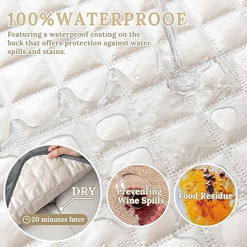 Miniatura 2 de HDCAXKJ Fundas de terciopelo 100% impermeables para sofá modular reclinable en forma de L, fundas para sofá reclinable en las esquinas, lavables,