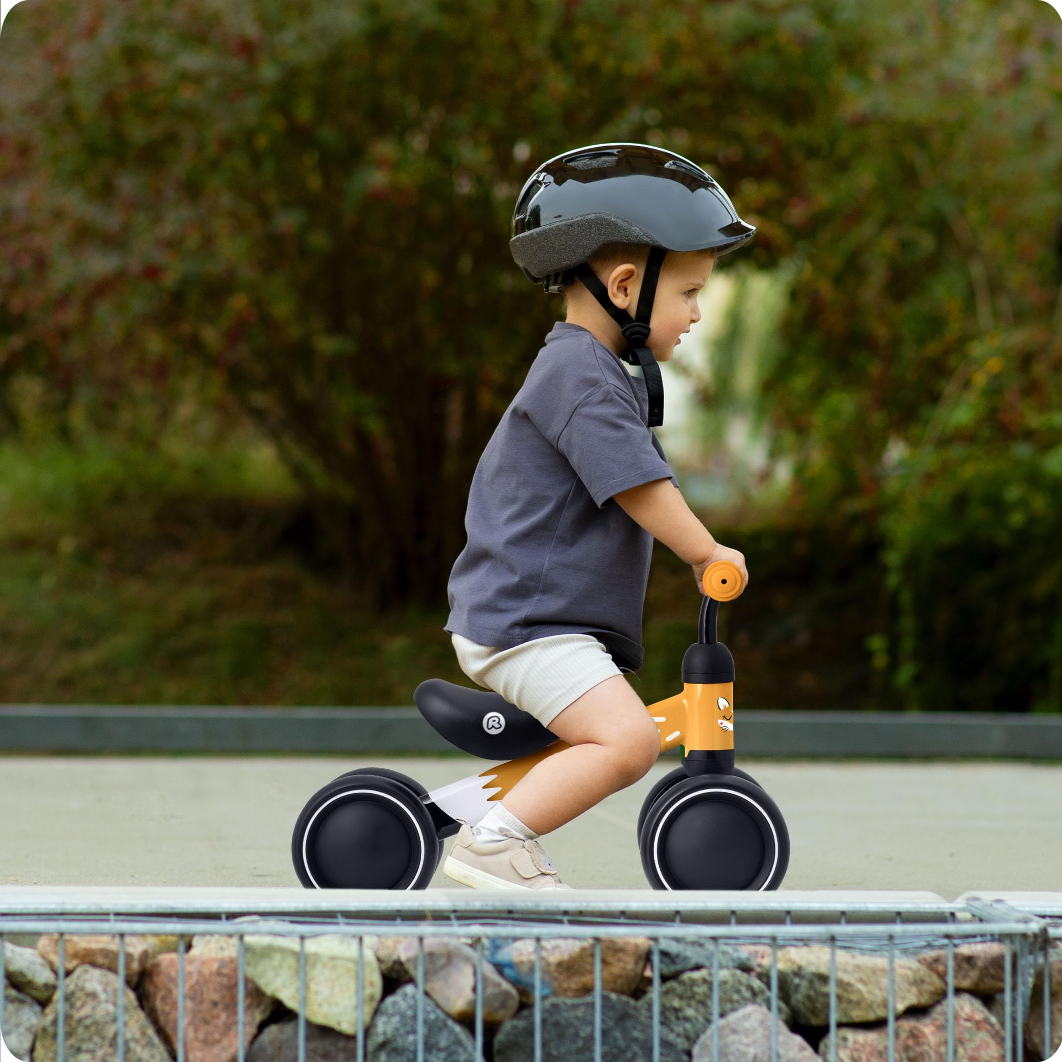 Ricokids Rowerek Biegowy dla Dzieci od 1 roku życia - Trójkołowy - Stabilna Stalowa Rama - Lekki