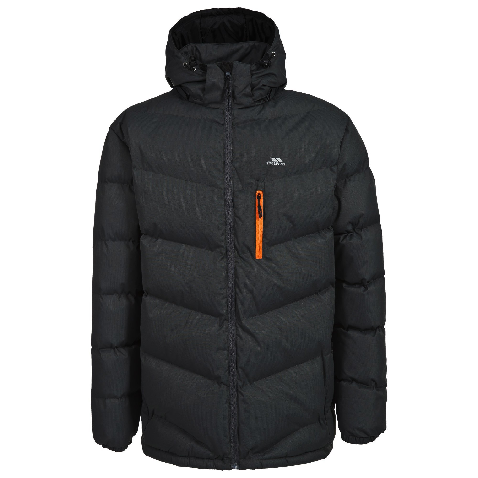 Trespass Men's Black Blustery Padded Jacket - L - 100% Polyester