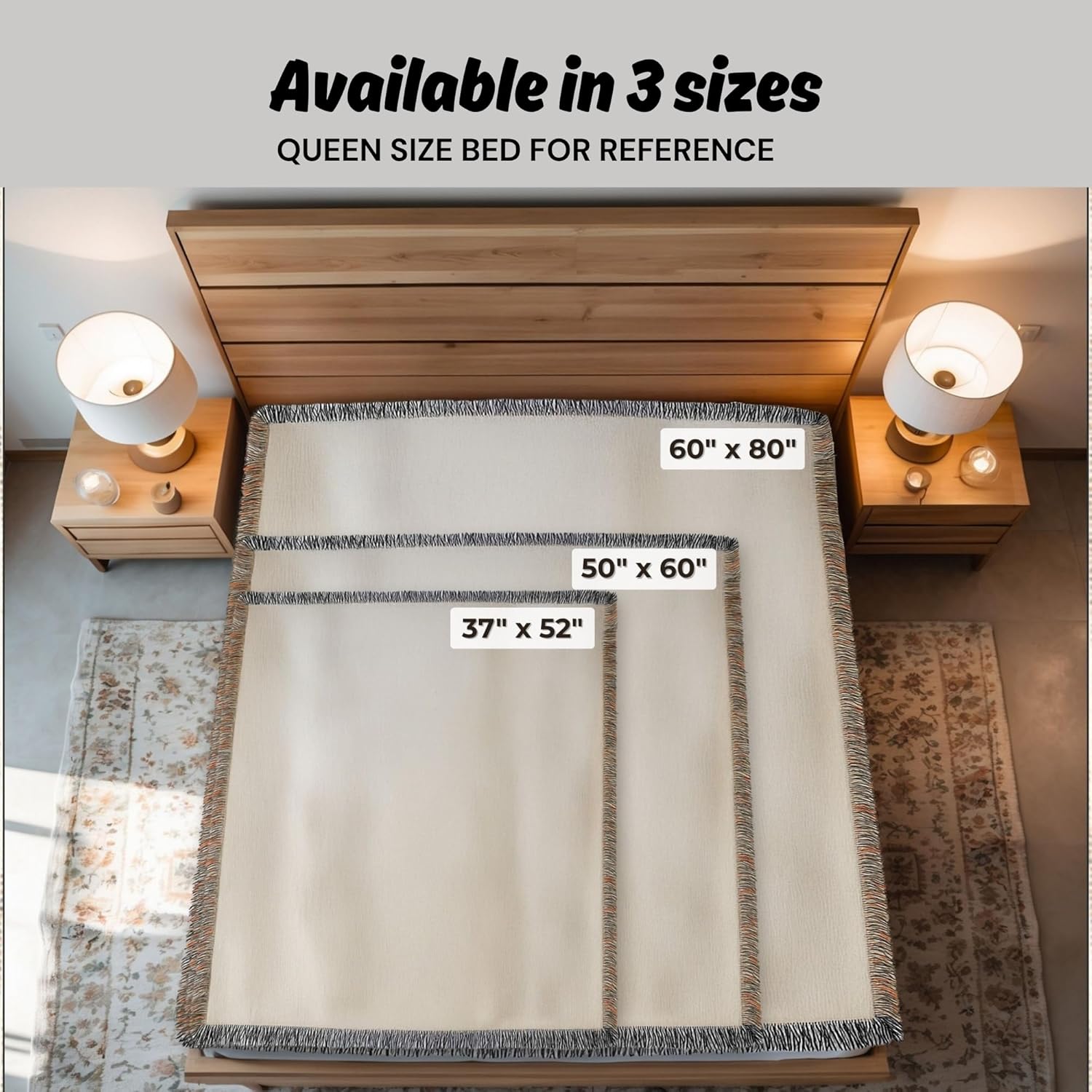 Personalized Floral Goose Baby Blanket, Custom Silly Goose Girl Woven Blanket, 60x80 Inches Large, Nursery Decor