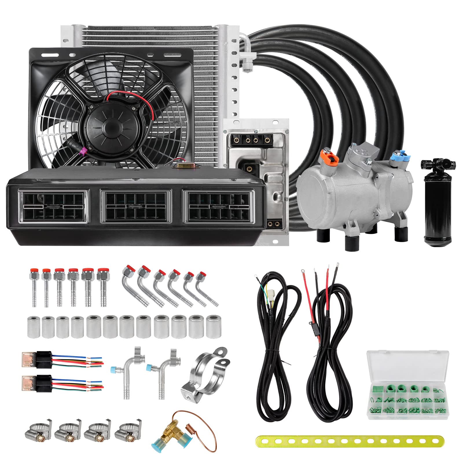 Amazon.co.jp: mohngie 12 Vエアコン自動車直流電動エアコンキット