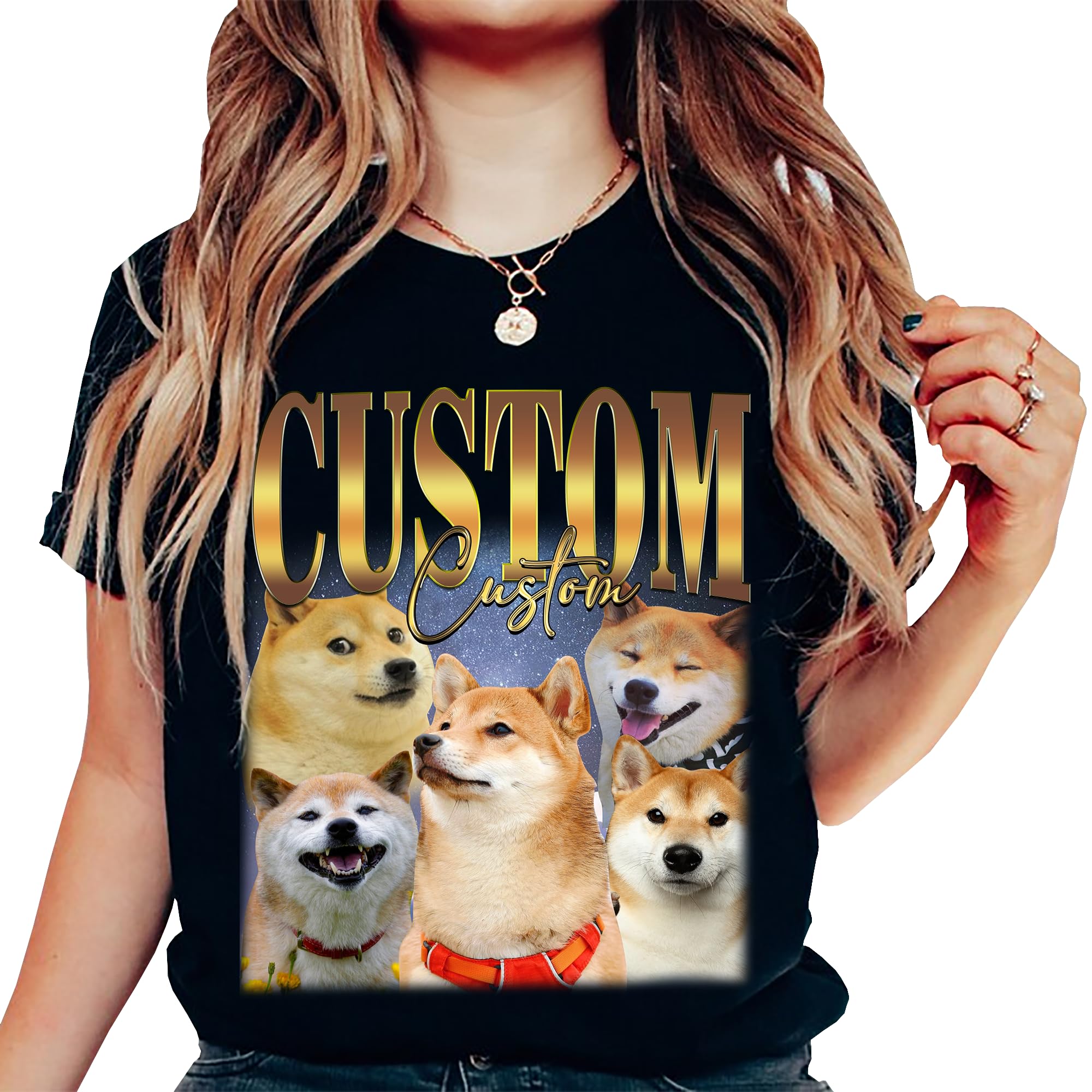 Custom Pet Dog Tee Shirts For Humans Personalised Pet T-shirt Uk