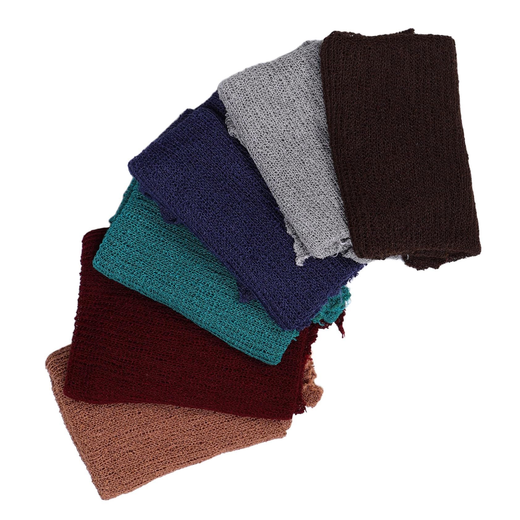 Neugeborenen Puckdecke 6 Stück Dehnbar für Babyfotografie | Acrylfaser, Weich Gestrickt, Unisex für Jungen und Mädchen, Requisiten für Fotoaufnahmen