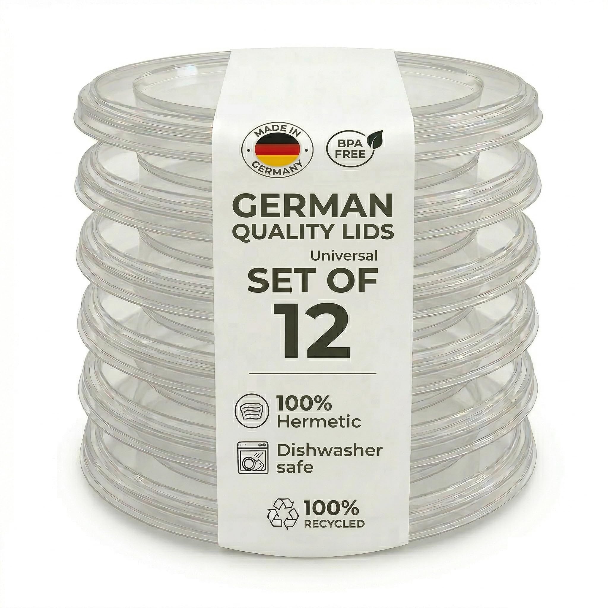 XILMARK Can Lids for Tins, Lid Covers Pet, Plastic Cap Reusable, Paw Pal Can Tin LidsAirtight Food Top (12 PACK 73 mm)