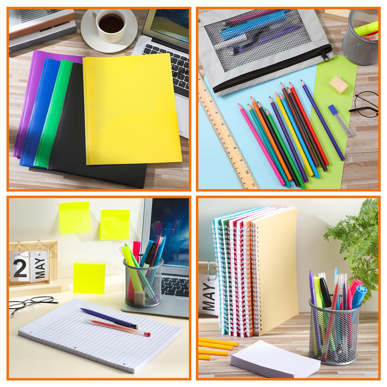 Kit de fournitures scolaires pour la rentrée scolaire comprenant des notes adhésives, des spirales, des intercalaires, des classeurs, des crayons, des stylos et bien plus encore pour garçons