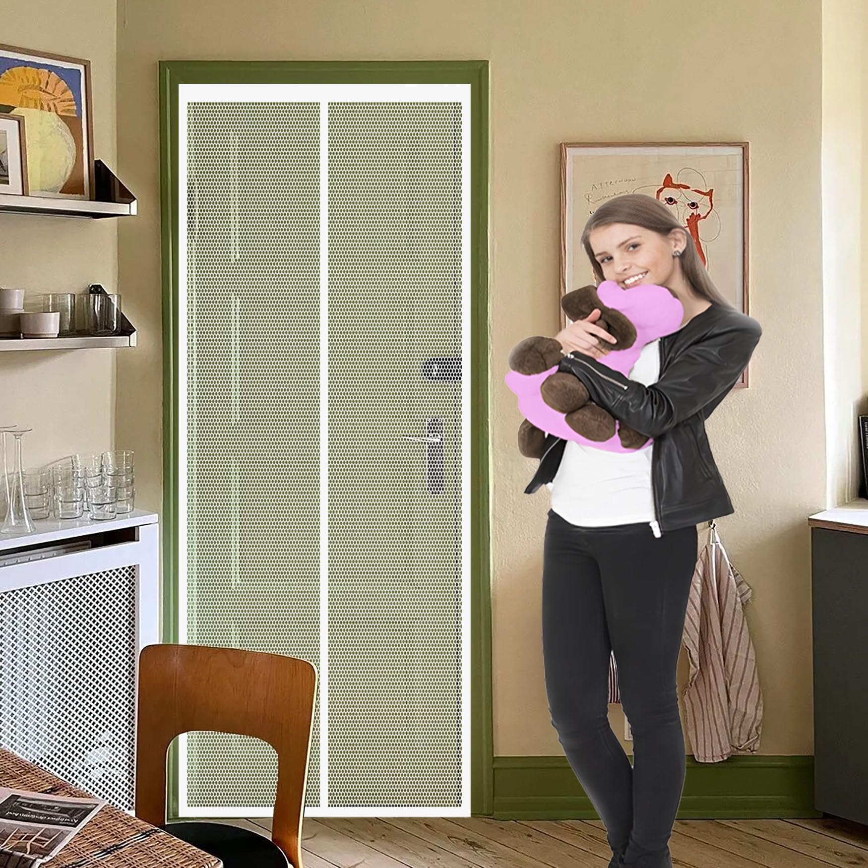 Moustiquaire porte fenetre 112 x 192 rideau de porte antimoustique