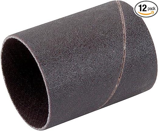 Sanding Drum Replacement Sleeve, 1-1/2" Dia. X 2" Length, 80 Grit (12)