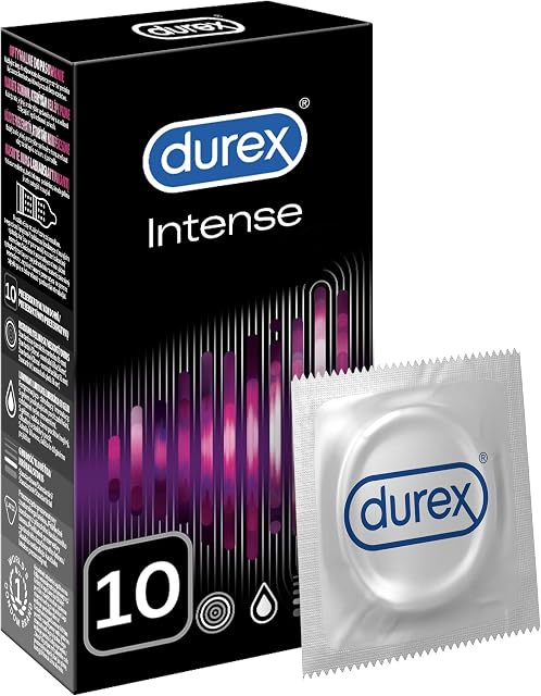 Durex Intense Prezerwatywy z wypustkami i prążkami dla dwojga 10 szt.