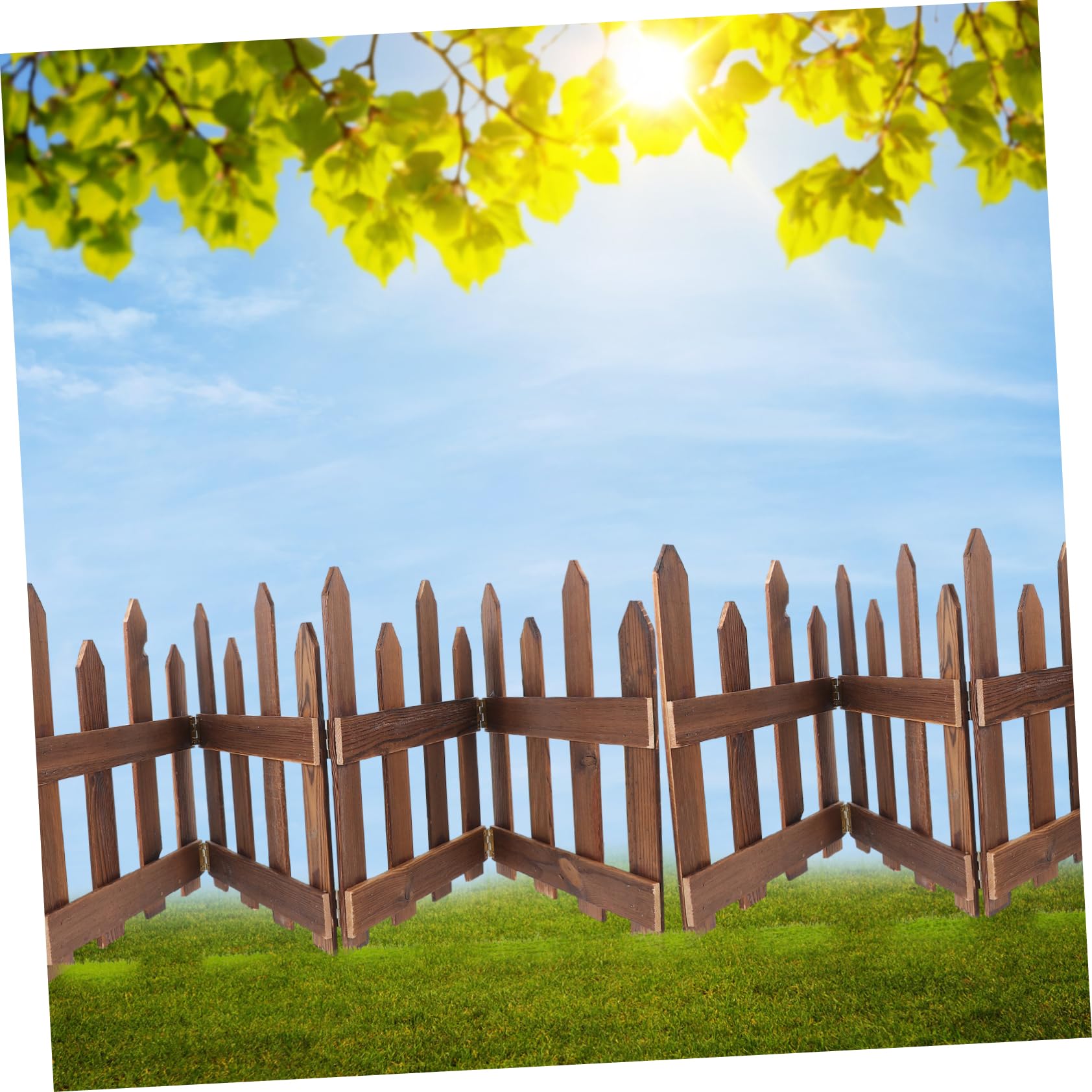 BESPORTBLE 1 Pc clôture de noël Jardin clôture palissade grillage jardin clôture jardin claustra bois exterieur décor clôtures en bois de cour extérieure clôture en bois de la cour légume