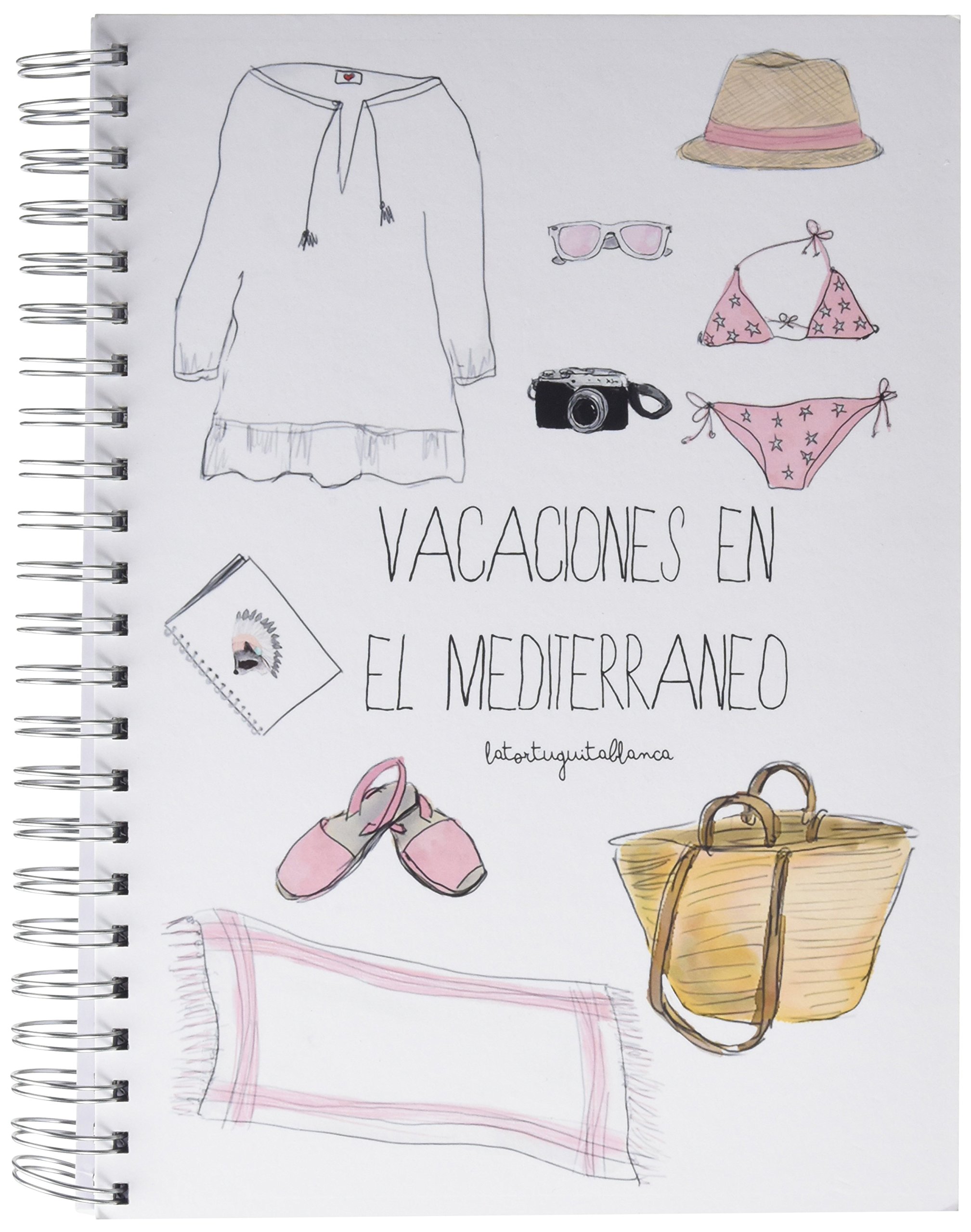 The White tortuguita Holidays in The Mediterraneo – Spiral Notebook, A4