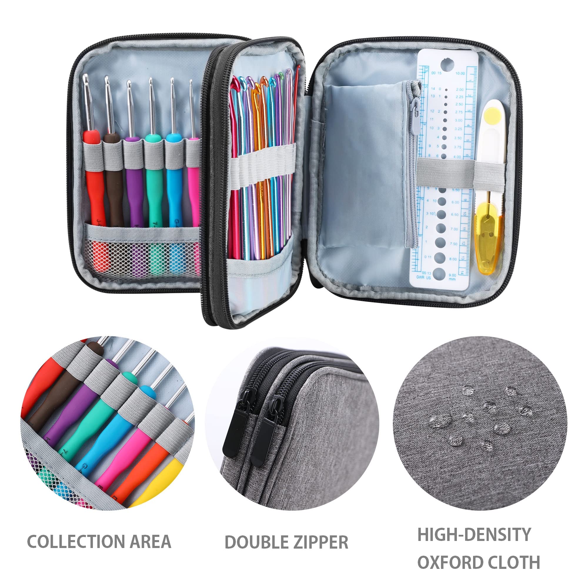 JOZEA Sewing Storage, Crochet Hook Case - Image 3