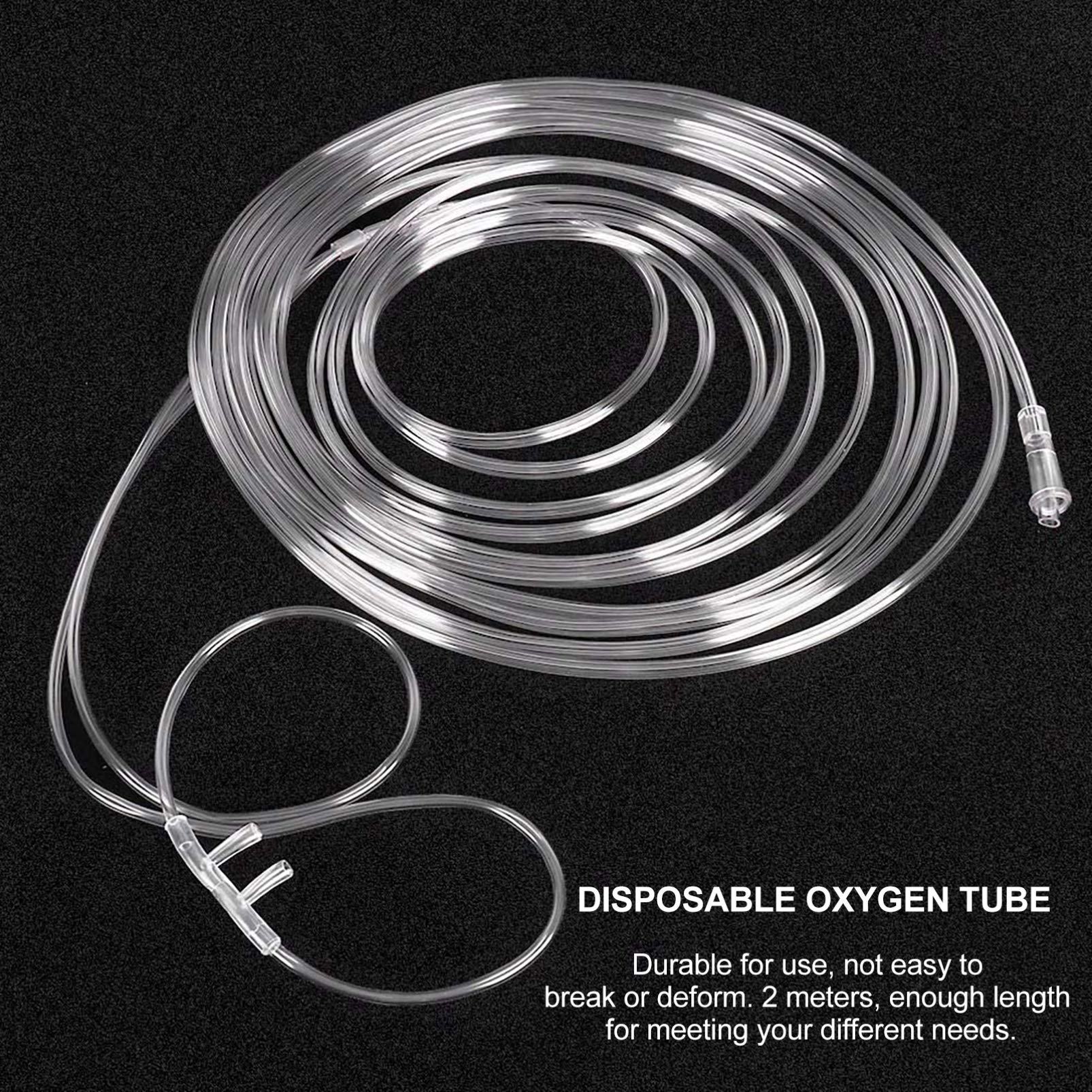 EXCEART 4 Stücke Sauerstoffbrille Nasenbrille 2m Erwachsene Kunststoff Weiche Sauerstoff Brille O2- Schlauch Sauerstoffschlauch für Sauerstoffgerät Atemtherapie- und Inhalationsgeräte