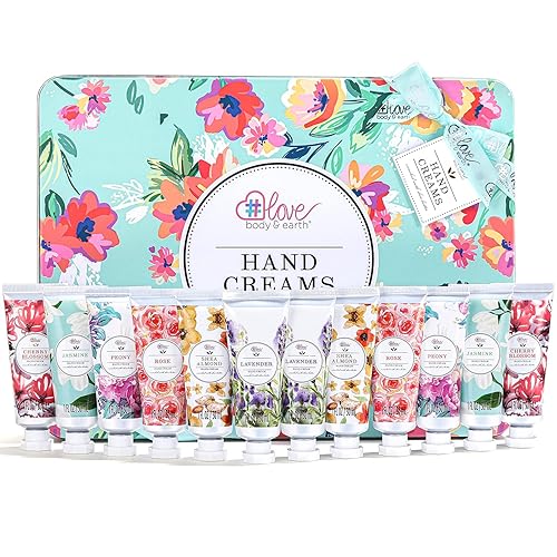 Hand Cream Set Pack of 12 Hand Lotion Gift Set for Women Hand Cream Enriched with Shea Butter to Nourish Dry Hands Hand Lotion Gift Packs Travel