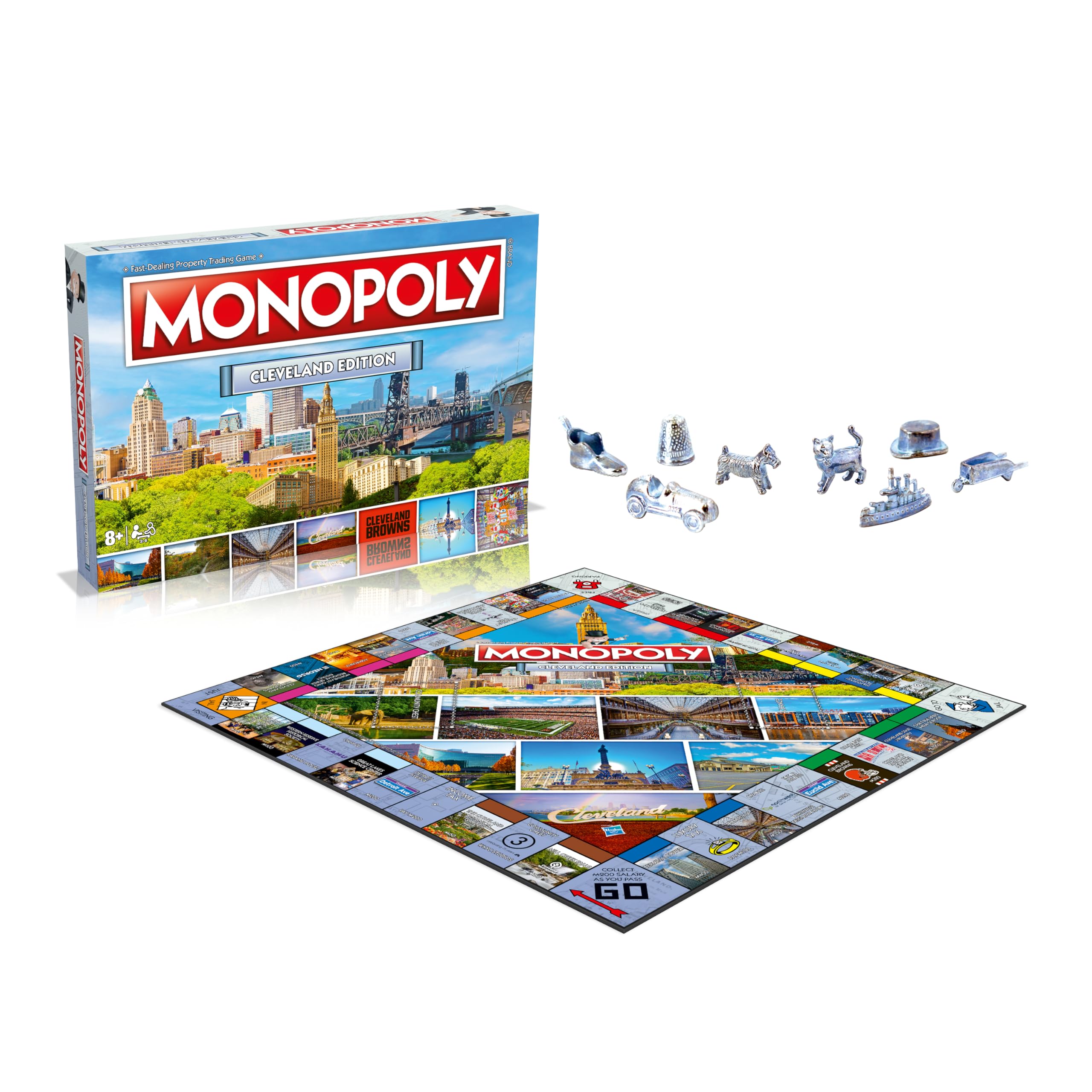 Amazon.com: Monopoly Board Game Cleveland Monopoly Edition: 2-6