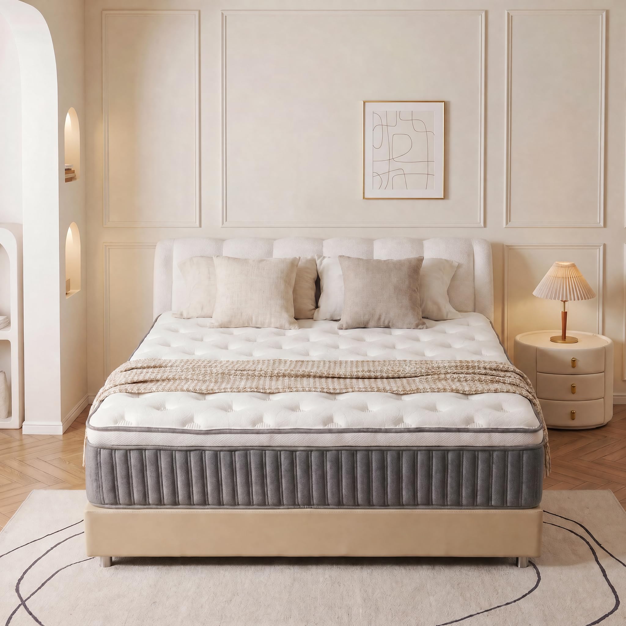 Photo 1 of RsnuLpocv Queen Mattress, 12 Inch Hybrid Memory Foam