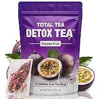 Vista 13 de Total Tea Té de Desintoxicación Adelgazante Sin Cafeína - 25 Días de Desintoxicación - Té de Hierbas con Manzanilla, Hibisco y Raíz de Jengibre