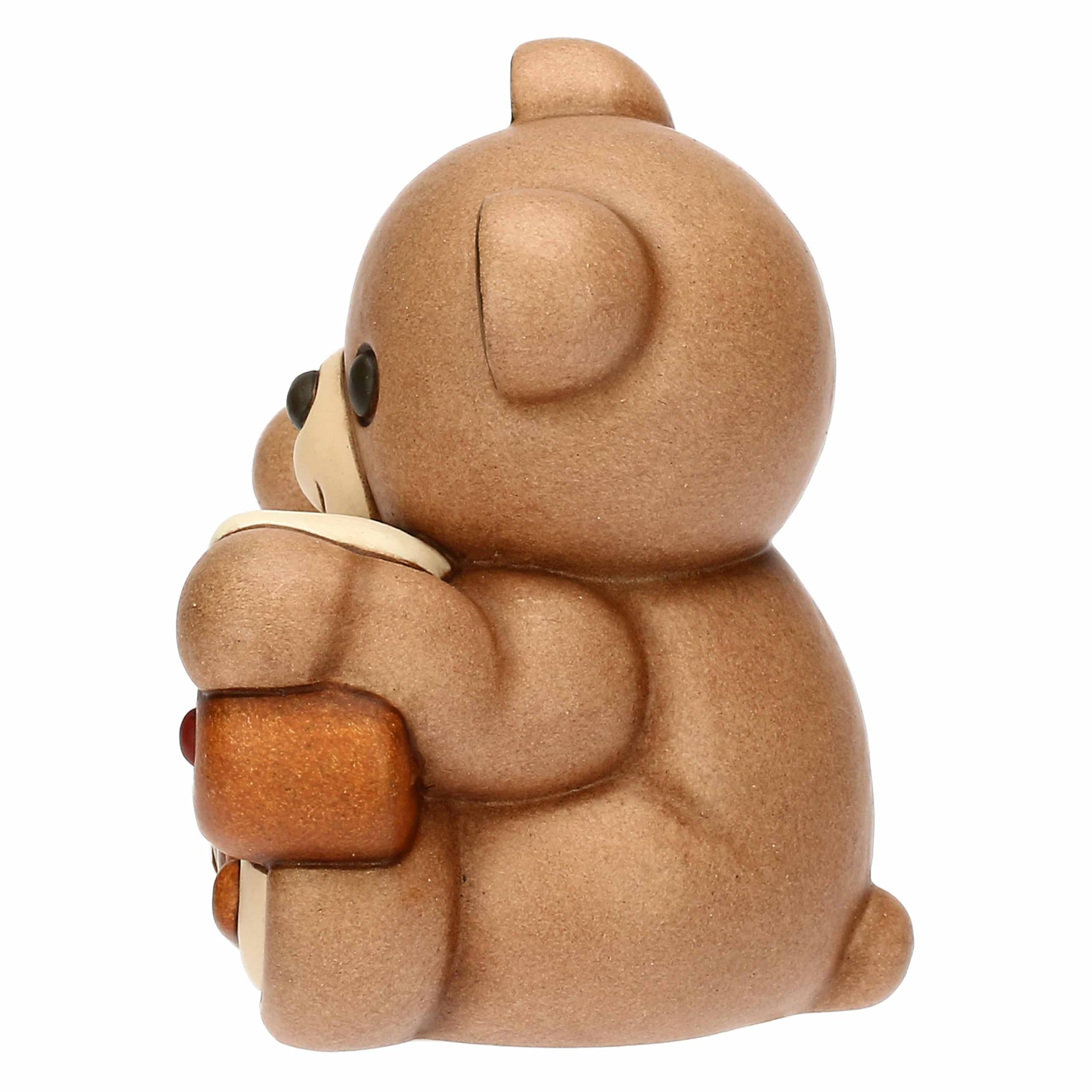 THUN - Teddy Buon Anno 2026 in ceramica - 7,3x5,7x7,5 cm