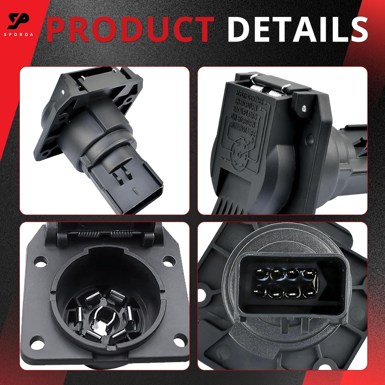 56038366AB Connector Fixes corroded Trailer Wiring for Dodge Ram 98-09