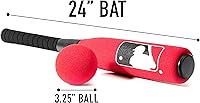 Vista 2 de Franklin Sports MLB - Juego de bate de béisbol de espuma para niños + pelotas – Bates de béisbol de espuma suave para interiores y exteriores