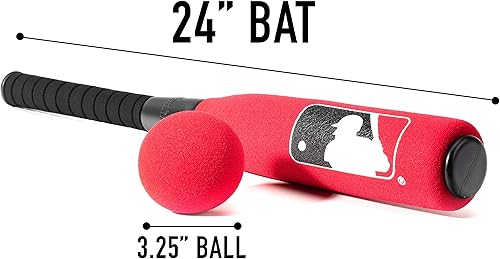 Miniatura 2 de Franklin Sports MLB - Juego de bate de béisbol de espuma para niños + pelotas  Bates de béisbol de espuma suave para interiores y exteriores para