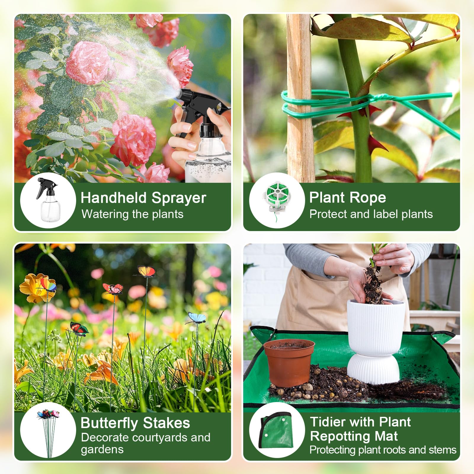 Attrezzi da giardino, 22 pezzi attrezzi da giardinaggio