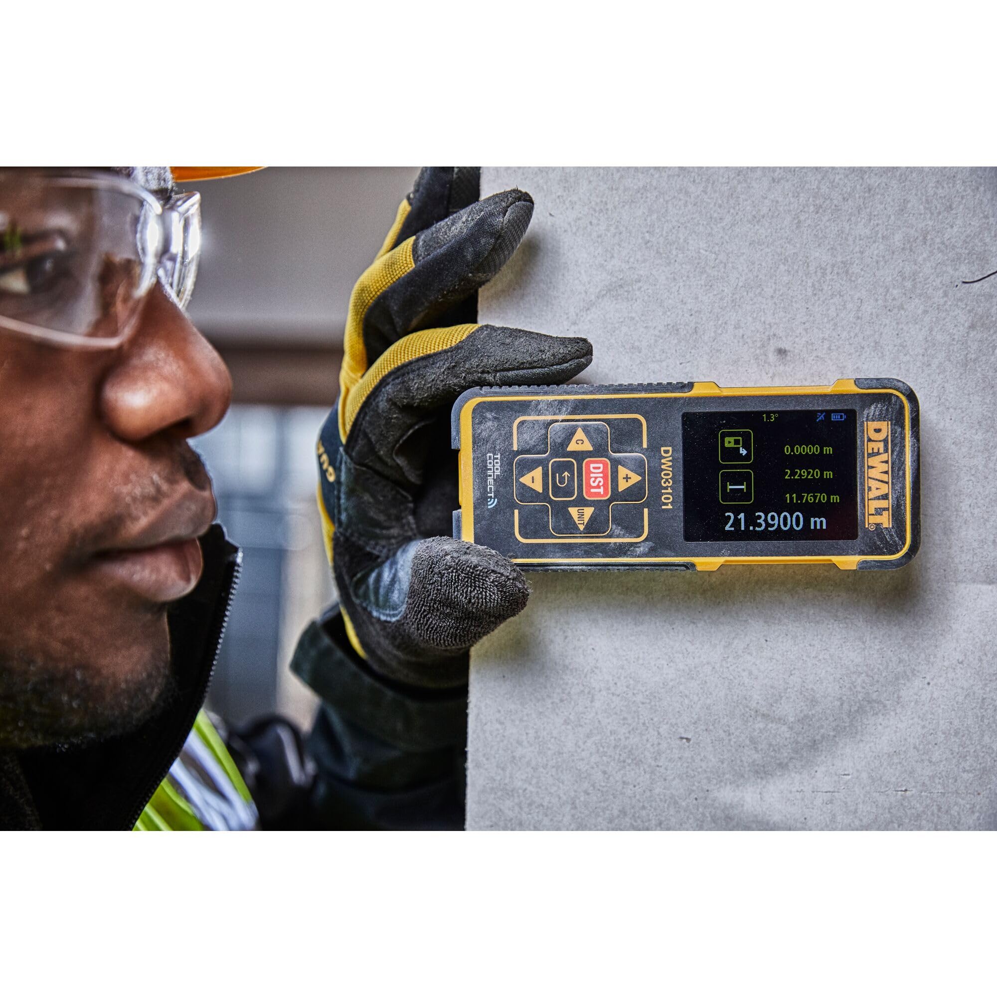 DEWALT DW03101-XJ - Medidor láser de distancias con alcance de 100 m