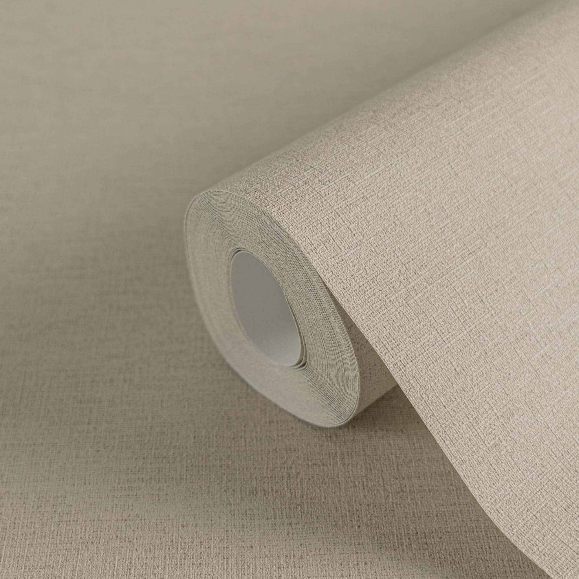 A.S. Création Vliestapete Strukturtapete - Uni Tapete 306893 in Beige - einfarbige Wandtapete für verschiedene Räume 10,05 m x 0,53 m – Ansicht 2