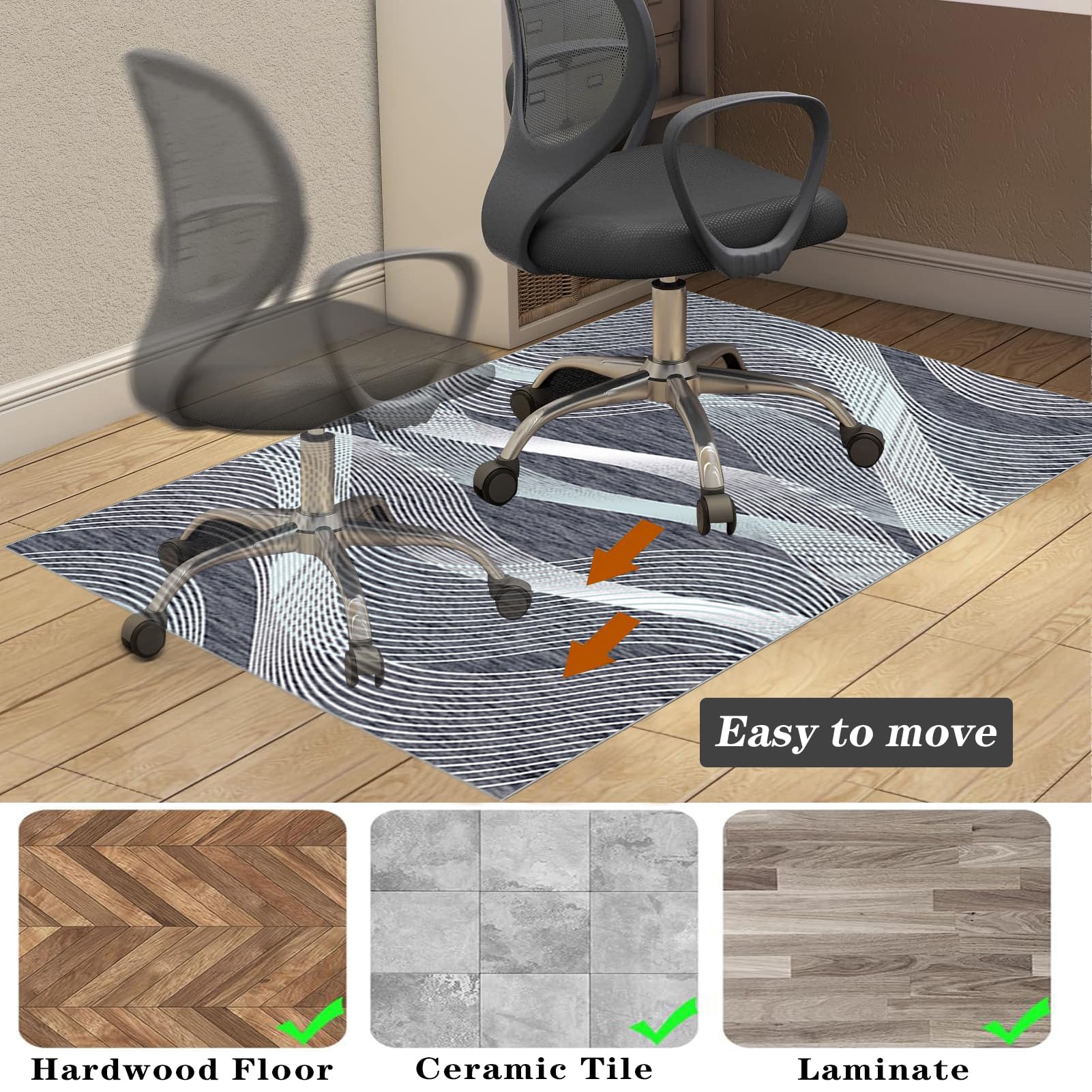 Dywaniki do gier Biuro Podłoga, Biuro Biurko Gamer Mata, 70 x 100 cm Maty na krzesła Biuro, Mata na krzesło biurowe