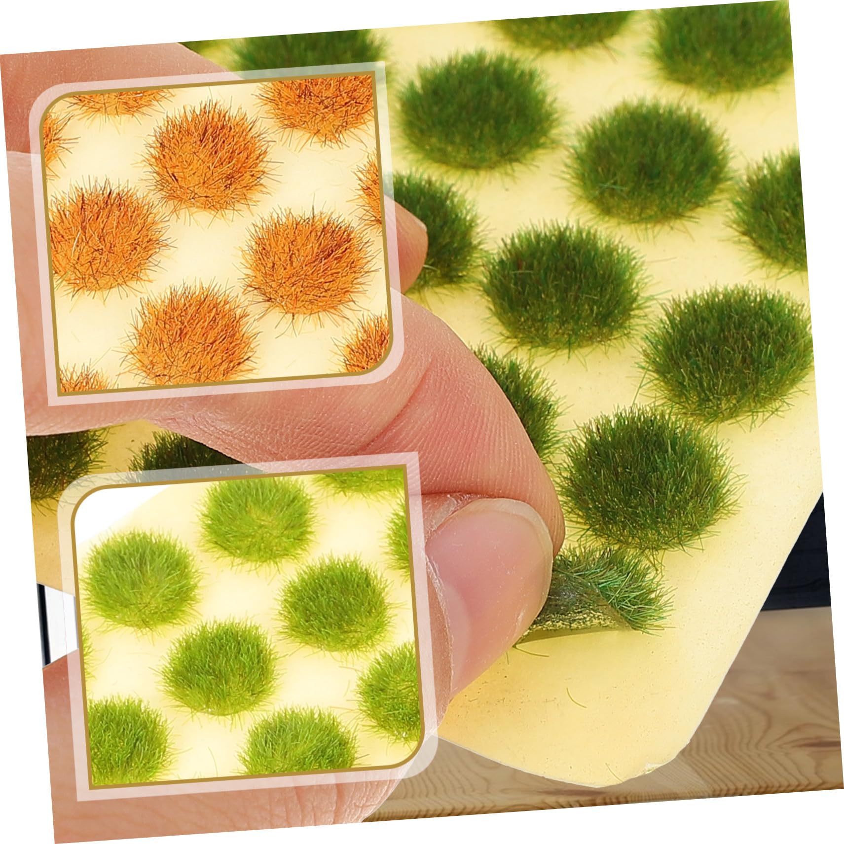 Lurrose Miniatura Decorativa Sintetica Cespugli Statici Per Diorami e Paesaggi Fai Da Te Artificiale Realistica Per Decorazioni Di Case e Tavoli