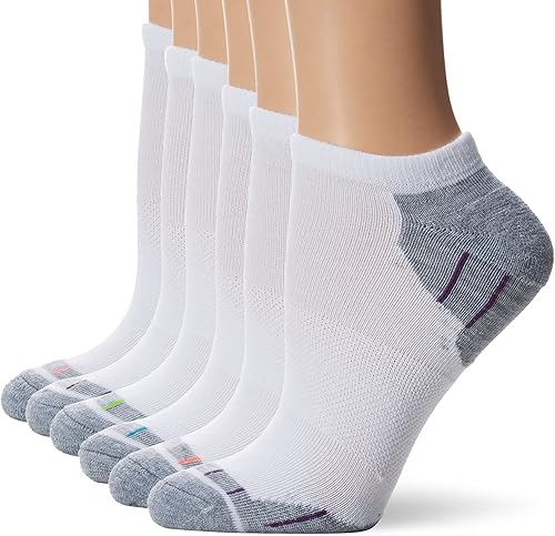 Hanes Calcetines de mujer con ajuste cómodo invisibles - 6 pares