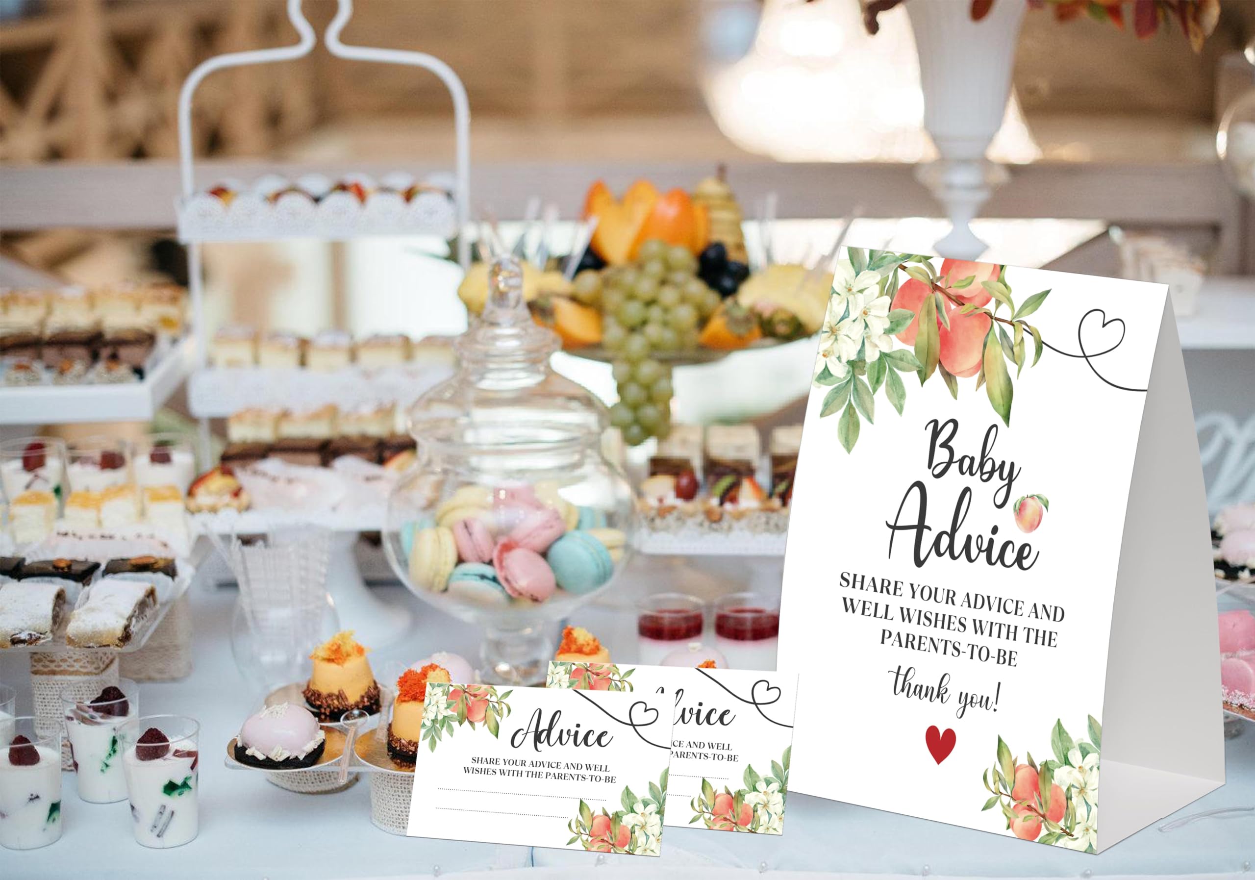 Advice And Wishes For Baby Shower, Lot De 50 Cartes De Conseils Pour Bébé En Papier Kraft, Cartes De Jeu Pour Fête Prénatale, 10,2 X 15,2 Cm