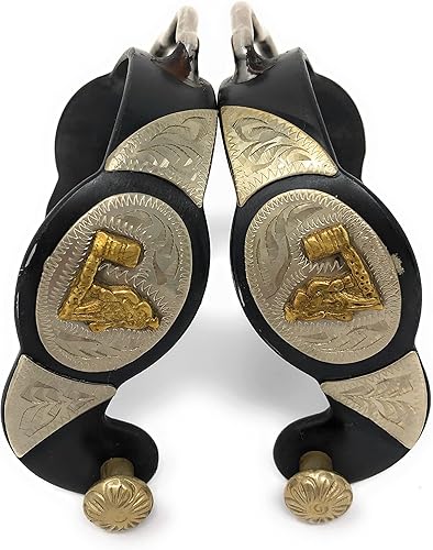 Miniatura 2 de AJ Tack Barrel Racer Bumper Spurs para hombre