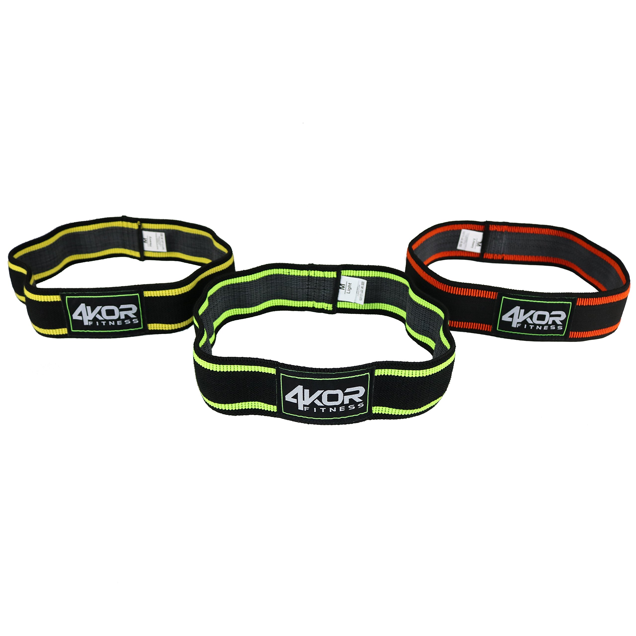 Resistance Loop Band Set by 4KOR Fitness, Perfect for CrossFit, Yoga, Physical Therapy, and Booty Building