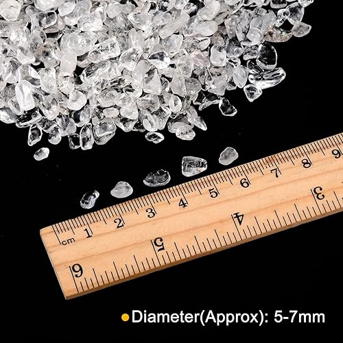 Miniatura 2 de MECCANIXITY Piedras pulidas de 3.53 oz0.22 libras, 0.197-0.276 in, cristal triturado natural, piedras pulidas irregulares, decoración de grava para