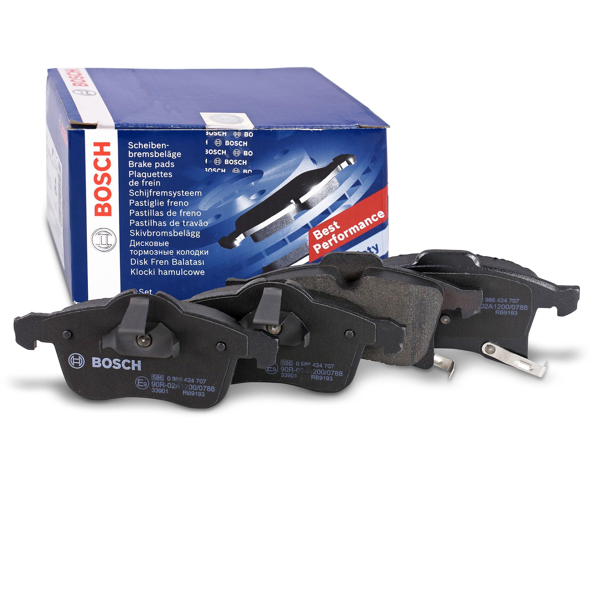 Bosch BP420 - Plaquettes de Frein Avant pour Voiture - Jeu de 4 | Qualité Bosch - Réduction du Bruit et de la Poussière - Certifié ECE-R90 - Sans Cuivre