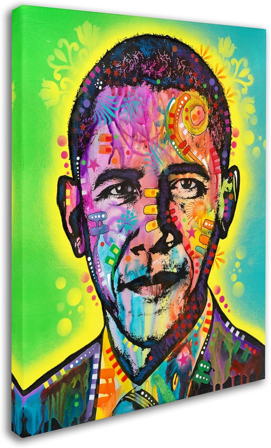 Vibrant Multicolor Portrait Canvas Art with Frame