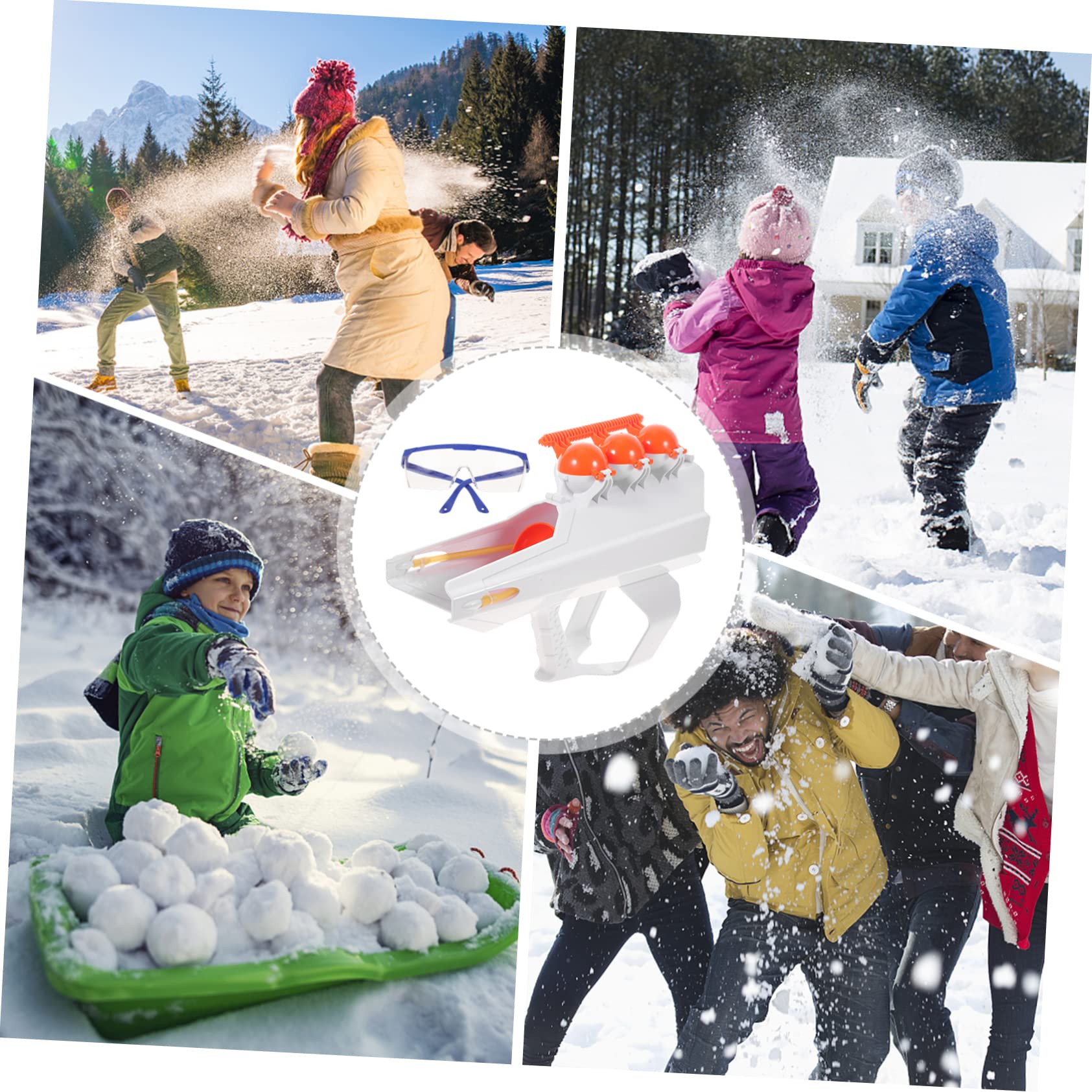 Sparatutto Per Neve Invernale Giocattoli Da All Lanciatore Palle Neve Per Ragazzo e Adulti Per Esterni