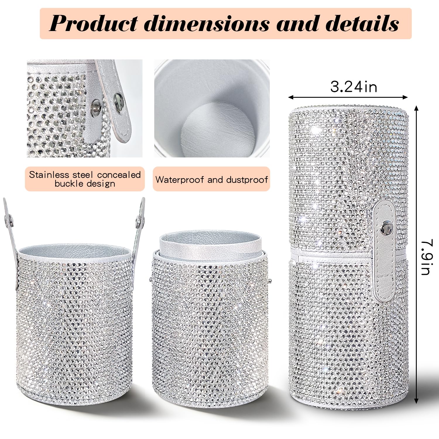Lot de 14 pinceaux de maquillage professionnels ultra doux pour le visage, les cosmétiques, les anti-cernes, les ombres à paupières, avec support